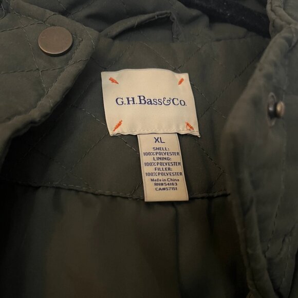 GH Bass & CO Olive Quilted Vest - Picture 2 of 3